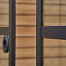 Deurgreep plakhandvat RVS zwart rond 65 mm, set van 2