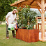 Bloembak cortenstaal Hudson 60x120x60cm