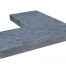 Hoek Vijverrand Blue Moon Honed Linea 50/25x50x3 cm