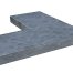 Hoek Vijverrand Blue Moon Honed Linea 50/25x50x3 cm