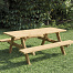 Picknicktafel vuren geïmpregneerd, gedroogd Basis 180 cm
