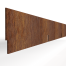 Kantopsluiting Double 300x16,5 cm - CORTEN