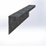 Overzetstuk muurelement recht 150x30x15,8 - VERZINKT