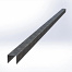 Uprofiel gelijkzijdig opsluitband 5cm 300x5,1x5,1x5,4 - VERZINKT