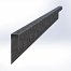 Uprofiel ongelijkzijdig opsluitband 5cm 300x5,1x20,1x5,4 - VERZINKT