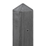 Berton©-paal Geul antraciet diamantkop 10x10x280 cm T-model
