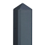 Berton©-paal IJssel antraciet gecoat diamantkop 10x10x190 cm eindmodel