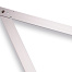Vouwhaak LABORA aluminium 120 x 120 cm, met beschermhoes
