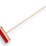 Straatbezem VERO 80 PPN 41 cm, vlakke kap, met ATLAS steel 150 x 2,8 cm en stokhouder