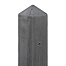Berton©-paal IJssel antraciet diamantkop 10x10x308 cm tussenmodel