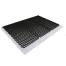 Split-/grindplaten zwart met worteldoek 120x80x3 cm