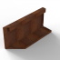 Plantenbak Module+ Uitwendig hoekpaneel (B) 60x28 R - CORTEN
