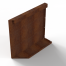 Plantenbak Module+ Uitwendig hoekpaneel (B) 60x56 R - CORTEN