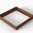 Plantenbak Module+ Corten 210x210x28 cm - CORTEN