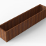 Plantenbak Module+ Corten 300x60x56 cm - CORTEN