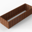 Plantenbak Module+ Corten 270x90x56 cm - CORTEN