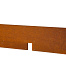 Kantopsluiting Double 300x16,5 cm - CORTEN