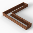 Plantenbak Module+ Corten 270x270x28 cm (60cm diep) - CORTEN