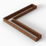 Plantenbak Module+ Corten 360x360x28 cm (60cm diep) - CORTEN