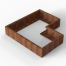 Plantenbak Module+ Corten 150x150x28 cm (90cm diep) - CORTEN