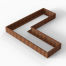 Plantenbak Module+ Corten 270x270x28 cm (90cm diep) - CORTEN