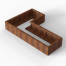Plantenbak Module+ Corten 180x120x28 cm (60cm diep) - CORTEN