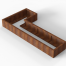 Plantenbak Module+ Corten 240x120x28 cm (60cm diep) - CORTEN
