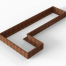 Plantenbak Module+ Corten 360x180x28 cm (90cm diep) - CORTEN
