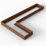 Plantenbak Module+ Corten 450x270x28 cm (90cm diep) - CORTEN