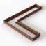 Plantenbak Module+ Corten 450x360x28 cm (90cm diep) - CORTEN