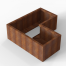 Plantenbak Module+ Corten 120x120x42 cm (60cm diep) - CORTEN
