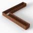 Plantenbak Module+ Corten 360x360x42 cm (60cm diep) - CORTEN