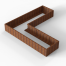 Plantenbak Module+ Corten 300x300x42 cm (90cm diep) - CORTEN