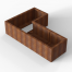 Plantenbak Module+ Corten 180x120x42 cm (60cm diep) - CORTEN