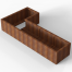 Plantenbak Module+ Corten 240x120x42 cm (60cm diep) - CORTEN