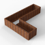 Plantenbak Module+ Corten 240x180x42 cm (60cm diep) - CORTEN