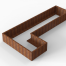 Plantenbak Module+ Corten 360x180x42 cm (90cm diep) - CORTEN