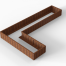 Plantenbak Module+ Corten 450x270x42 cm (90cm diep) - CORTEN