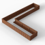 Plantenbak Module+ Corten 450x360x42 cm (90cm diep) - CORTEN