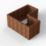 Plantenbak Module+ Corten 120x120x56 cm (60cm diep) - CORTEN