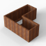 Plantenbak Module+ Corten 150x150x56 cm (60cm diep) - CORTEN