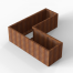 Plantenbak Module+ Corten 180x180x56 cm (60cm diep) - CORTEN