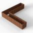 Plantenbak Module+ Corten 300x300x56 cm (60cm diep) - CORTEN