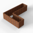 Plantenbak Module+ Corten 240x180x56 cm (60cm diep) - CORTEN