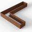 Plantenbak Module+ Corten 450x360x56 cm (90cm diep) - CORTEN