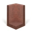 HOEK L-Element Roestbruin H=80 x B=50/50 x V=30 cm (D)
