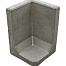 Hoek L-Element Grijs 40x40x40 cm (R)