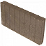 Quadrobandpalissade 8x25x100 cm Bruin